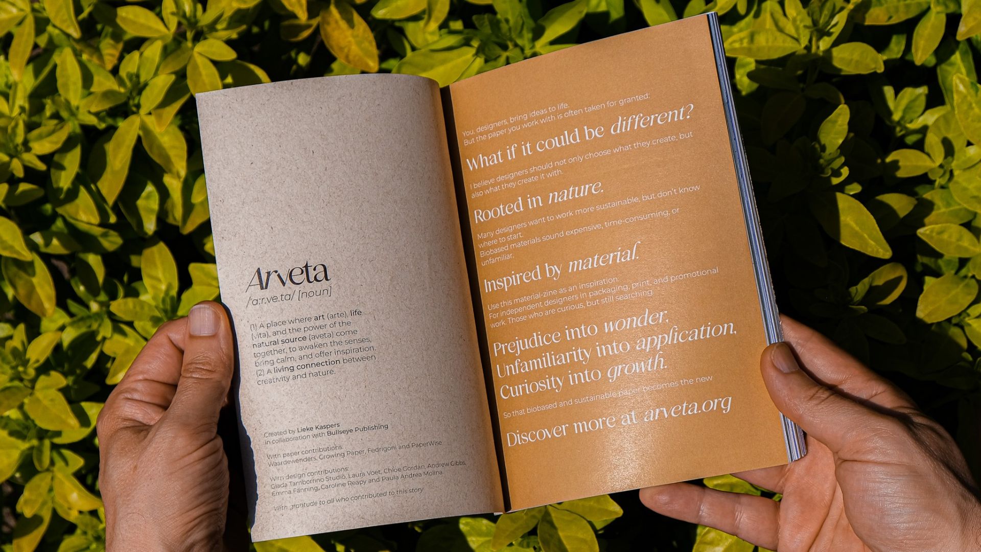 Arveta zine cover