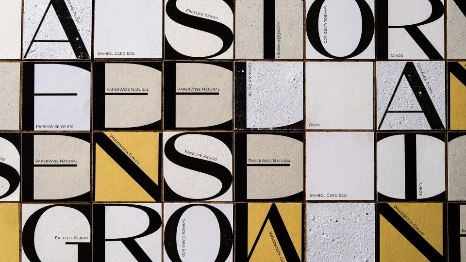Arveta paper samples board